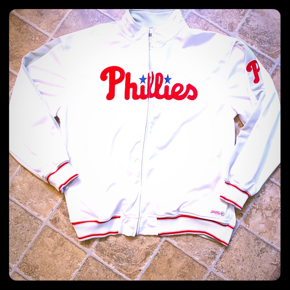 PHILLIES MLB ZIP UP TRACK JACKET